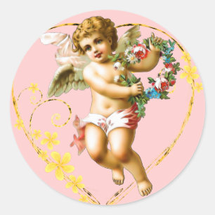 Mein Cherub Runder Aufkleber