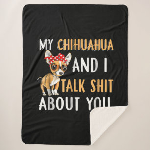 Mein Chihuahua und ich reden über euch, die Lover- Sherpadecke