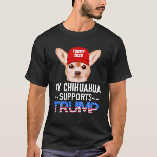 Mein Chihuahua unterstützt Trump 2020 als Geschen T-Shirt