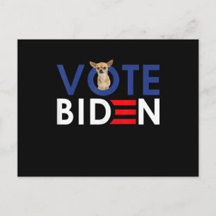 Mein Chihuahua Want wählen Joe Biden Funny Präside Postkarte