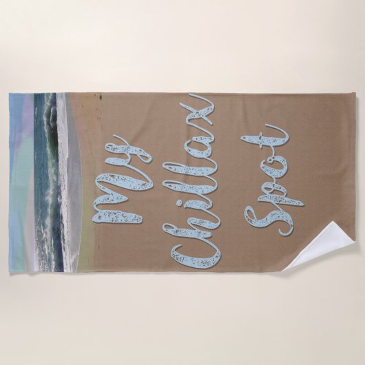 Mein Chillax Spot Strandtuch (Vorderseite)