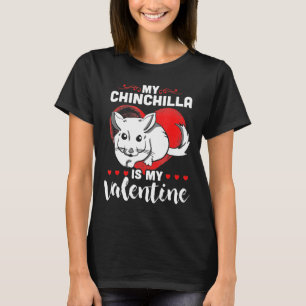 Mein Chinchilla ist mein Valentinherz T-Shirt
