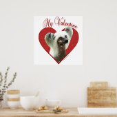 Mein Chinesisch Crested Valentine Poster (Küche)