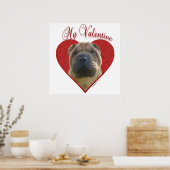 Mein chinesischer Shar-Pei Valentine Poster (Küche)