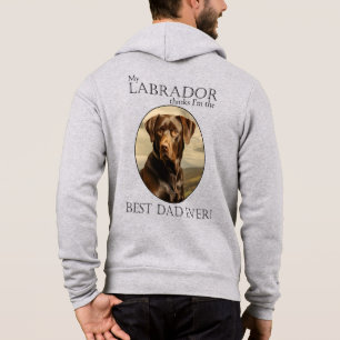 Mein Chocolate-Labrador denkt, ich bin der beste V Hoodie