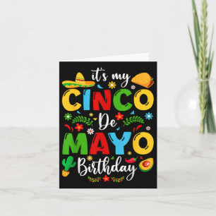 Mein Cinco De Mayo Geburtstag 2024 Funny Cinco De Karte