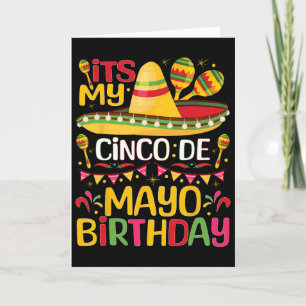 Mein Cinco De Mayo Geburtstag ist am 5. Mai Geburt Karte