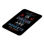 Mein Circus, mein Affenmagnet Magnet (Linke Seite)