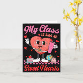 Mein Cl Ist Voller Süßer Herzen Lehrer Valentinsta Karte (Gelbe Blume)