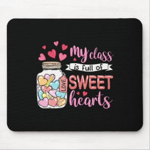 Mein Cl ist voller süßer Herzen Lustiger Valentins Mousepad