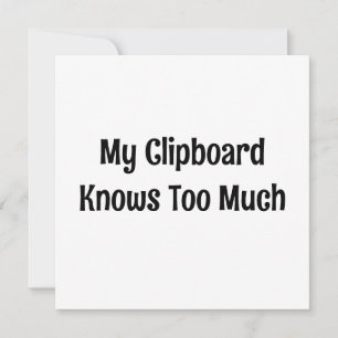 Mein Clipboard weiß zu viel Einladung