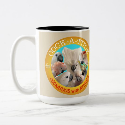 Mein Cockatoo ist LAUTER als Ihr Zweifarbige Tasse (Links)