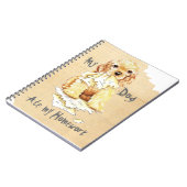 Mein Cocker Spaniel Ate Meine Hausaufgaben Notizblock (Linke Seite)