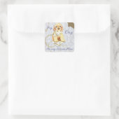 Mein Cocker Spaniel Ate My Lessingplan Quadratischer Aufkleber (Tasche)