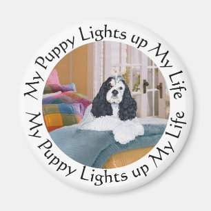 Mein Cocker Spaniel erhellt mein Leben Magnet