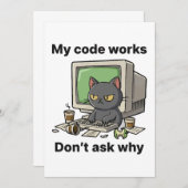 Mein Code funktioniert frage nicht, warum Einladung (Vorne/Hinten)