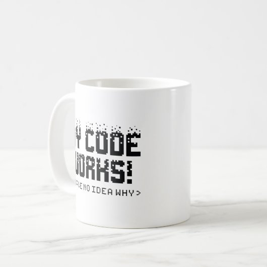 Mein Code funktioniert Kaffeetasse (Vorderseite Links)