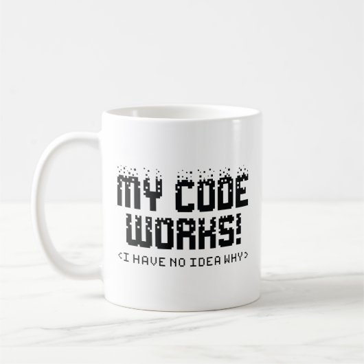 Mein Code funktioniert Kaffeetasse (Links)