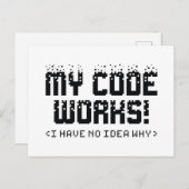 Mein Code funktioniert Postkarte (Vorne/Hinten)