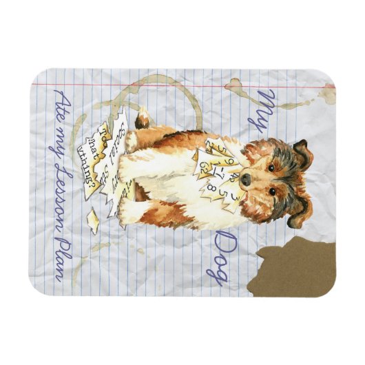 Mein Collie Ate My Lessingplan Magnet (Horizontal)