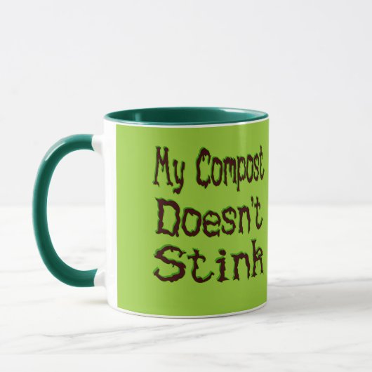 Mein Compost stinkt keinen Funny Gardener Tasse (Links)