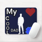 Mein Cooler Vater #1 Dark Blue Mouse Pad Mousepad (Mit Mouse)