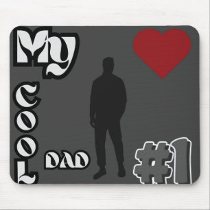 Mein Cooler Vater #1, Grau-Maus-Pad Mousepad