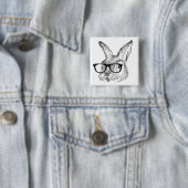 mein cooles Kaninchen mit Schauspielen entwarf Button (Beispiel)