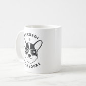 Mein Corgi ist Cool als deiner. Kaffeetasse (Vorderseite Links)