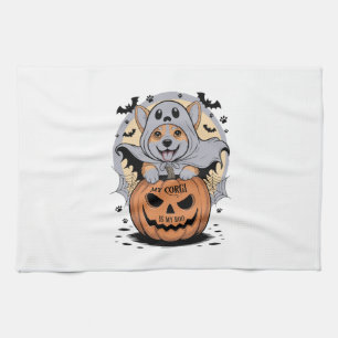 Mein Corgi ist mein Boo Halloween Geschirrtuch