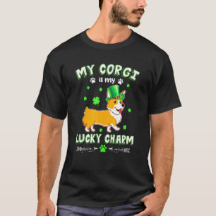 Mein Corgi ist mein Glücksbringer St Patricks Day T-Shirt