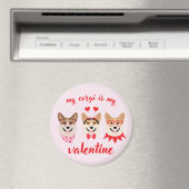 Mein Corgi ist mein Valentine Magnet (In Situ (Geschirrspüler))