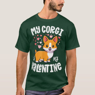 Mein Corgi ist mein Valentinhund Lover Kawaii Vale T-Shirt