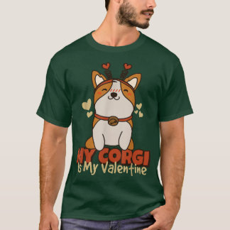 Mein Corgi ist meine Valentine, Inhaber von Corgi T-Shirt