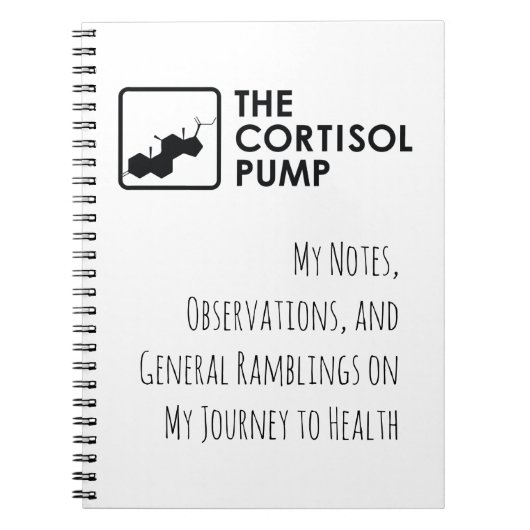 Mein Cortisol Pump Notebook Notizblock (Vorderseite)