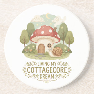 Mein Cottagecore-Traum lebt Süßer, wunderlicher Getränkeuntersetzer