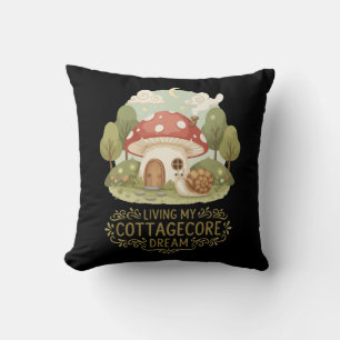 Mein Cottagecore-Traum lebt Süßer, wunderlicher Kissen