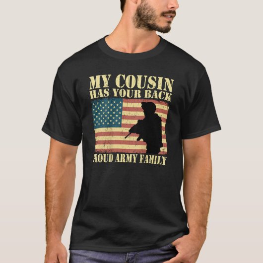 Mein Cousin hat Ihr Militär in der Familie der Bac T-Shirt (Vorderseite)