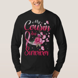 Mein Cousin ist ein überlebendes Brustkrebsbewusst T-Shirt