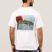 Mein Cousin trat meinen Hintern am Fliegefischen T-Shirt (Rückseite)