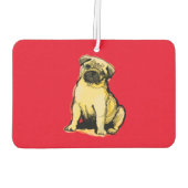 Mein cremefarbenes Mops Autolufterfrischer (Rückseite)