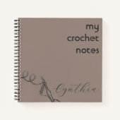 Mein Crochet-Notebook | Crochet Notes Notizblock (Vorderseite)