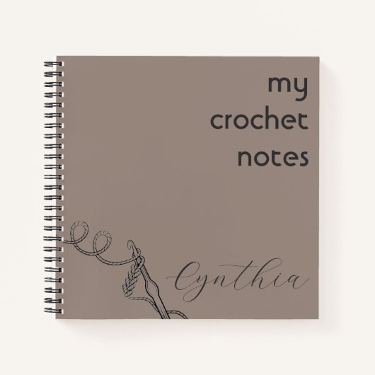 Mein Crochet-Notebook | Crochet Notes Notizblock (Vorderseite)
