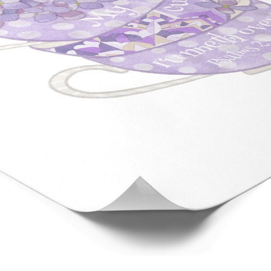 Mein Cup läuft über die Wand Poster (Ecke)