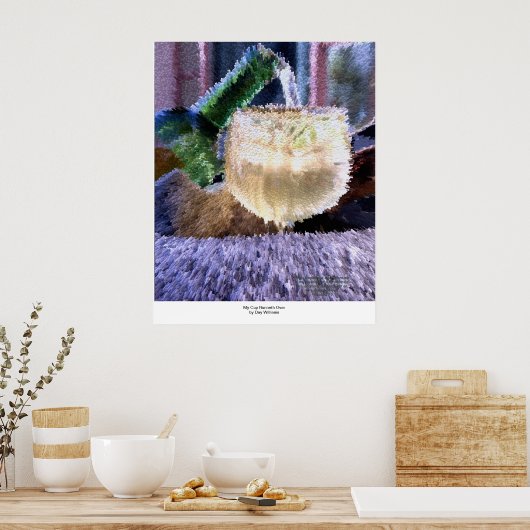 Mein Cup läuft über Poster (Küche)