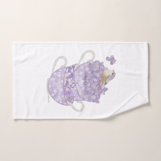 Mein Cup rennt über Handtuch-Set Badhandtuch Set (Handtuch)