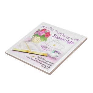 Mein Cup überfließt Keramik Fliese