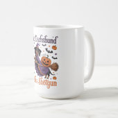 Mein Dachshund fährt Schrotflinte Kaffeetasse (VorderseiteRechts)