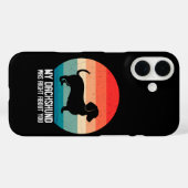 Mein Dachshund hatte recht mit dir Retro Hund Case-Mate iPhone Hülle (Rückseite (Horizontal))