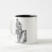 Mein Dad´s ein Cowboy Zweifarbige Tasse (Vorderseite Links)